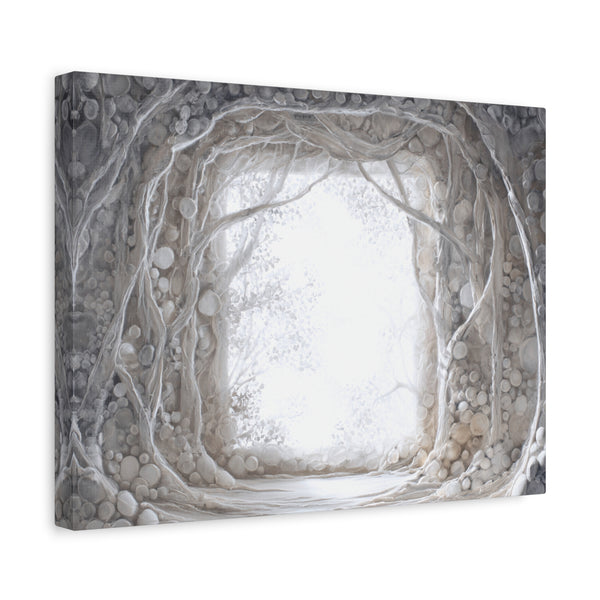 Pearl Hall - Textured White Fantasy Wall Art