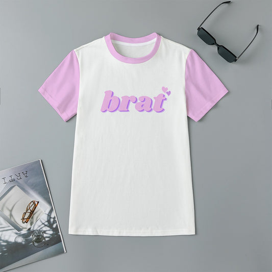 Brat - Y2K Aesthetic Slim Fit Cute Baby Tee