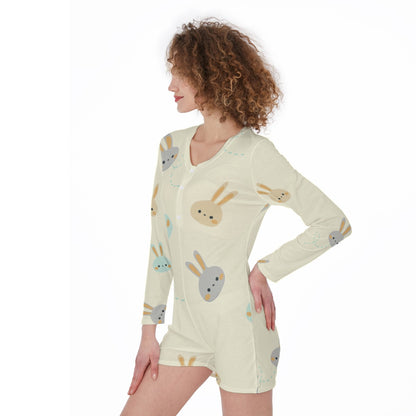 Sleepy Bunny - Cute Pajama Romper