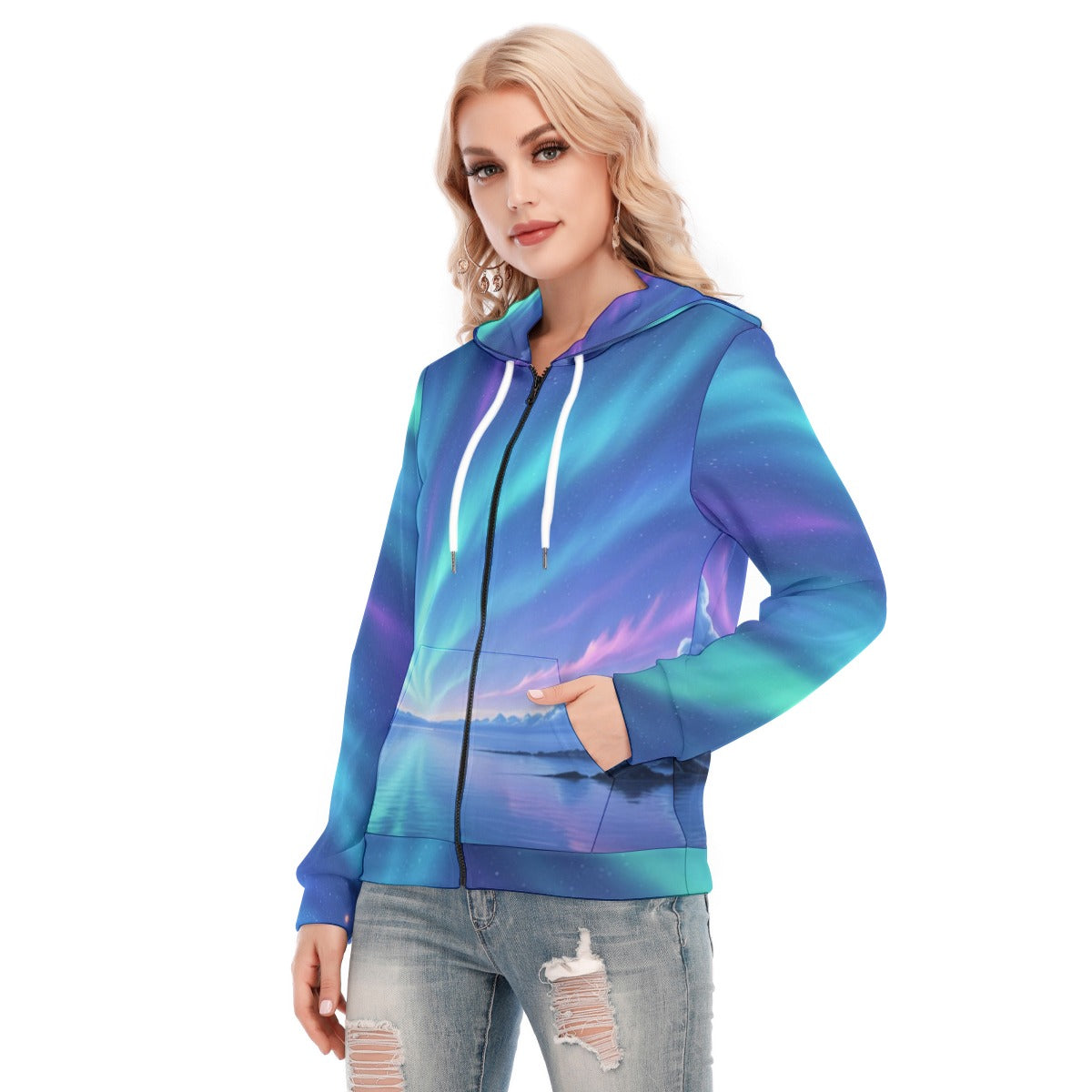 Endless Aurora - Aesthetic Anime Hoodie