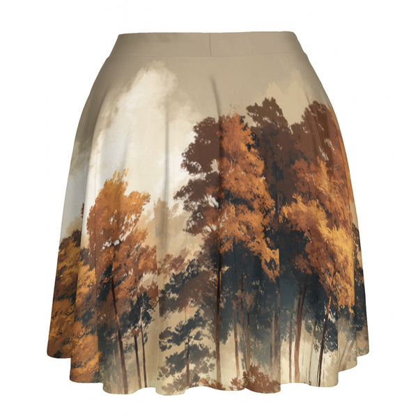 Autumn Haze - Painted Skater Skirt