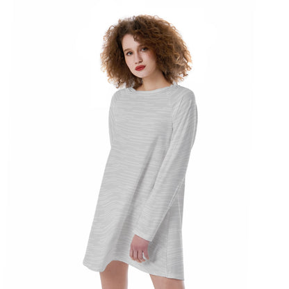 Dove Feathers - Cute Raglan Sleeve Dress