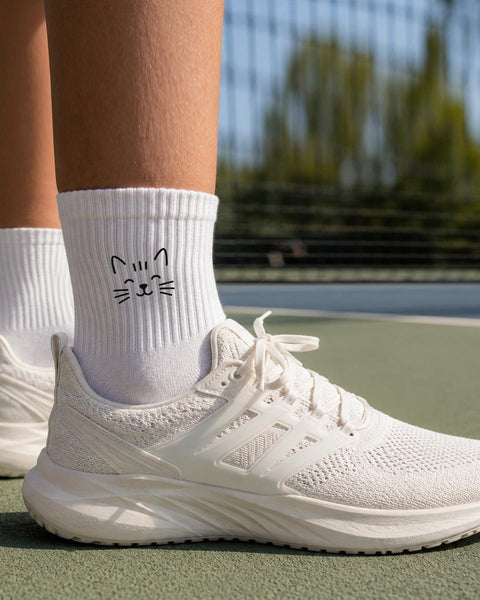 Eye Smile - Cute Embroidered Socks