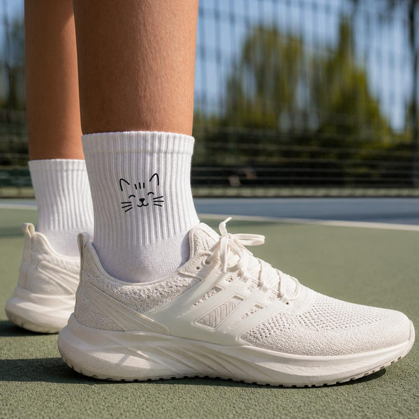 Eye Smile - Cute Embroidered Socks
