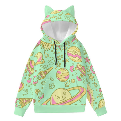 Space Case - Cute Cat Ear Hoodie