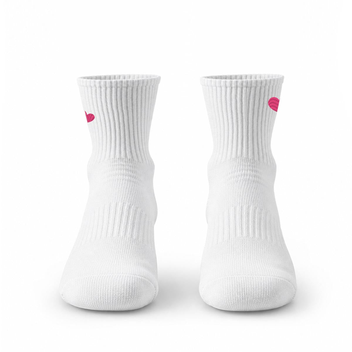 Two Hearts - Cute Embroidered Socks