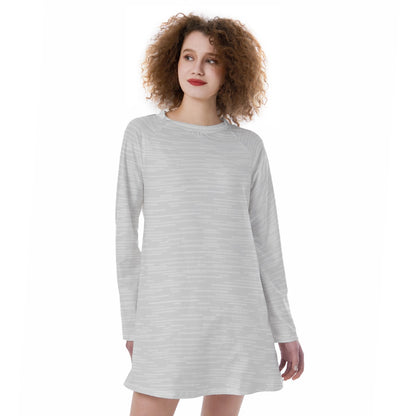 Dove Feathers - Cute Raglan Sleeve Dress