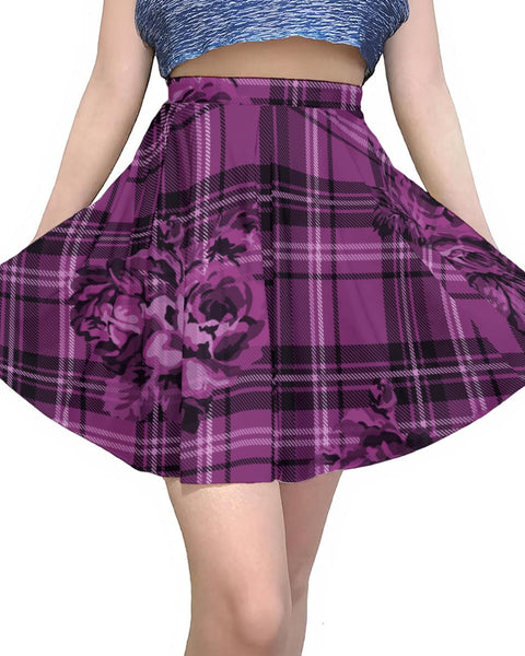 Violet Rose - Plaid Skater Skirt
