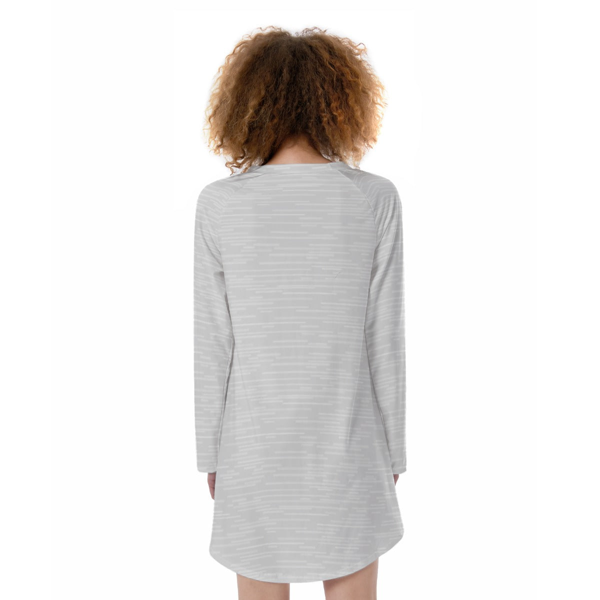 Dove Feathers - Cute Raglan Sleeve Dress