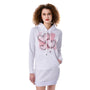 Heartbeats - Cute Fleece Tunic Hoodie