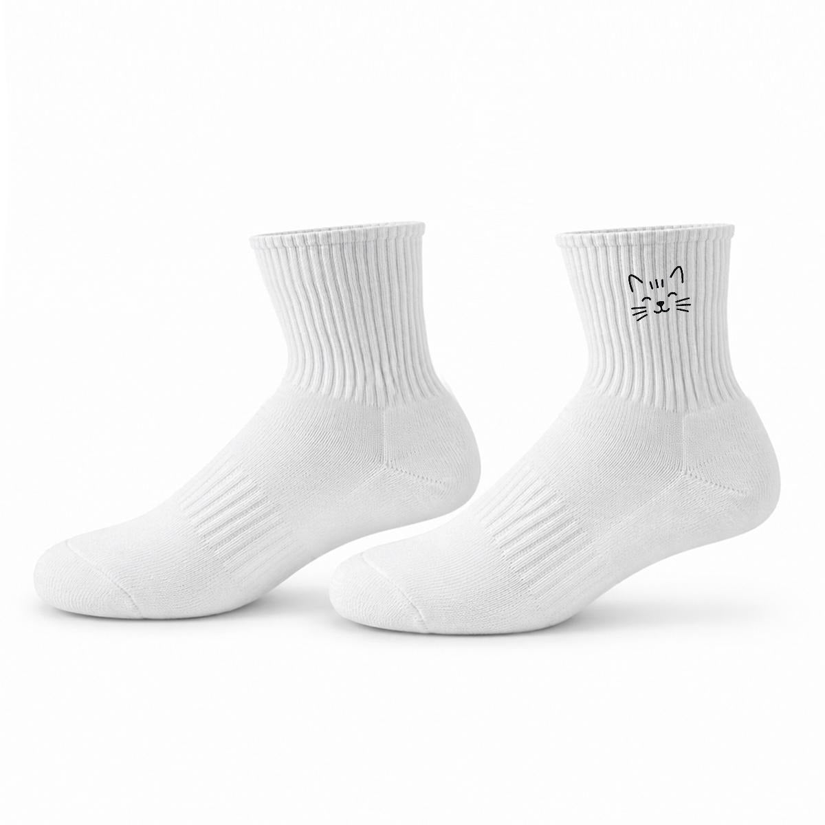 Eye Smile - Cute Embroidered Socks