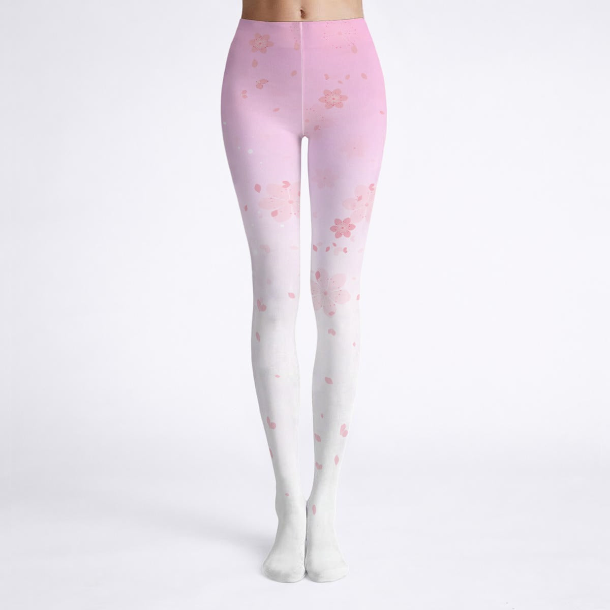 pink and white cherry blossom anime tights