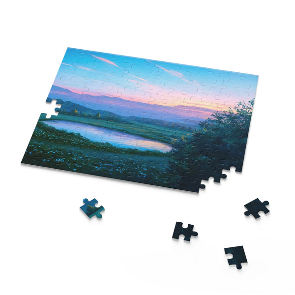 Azure World — Aesthetic Anime Puzzle