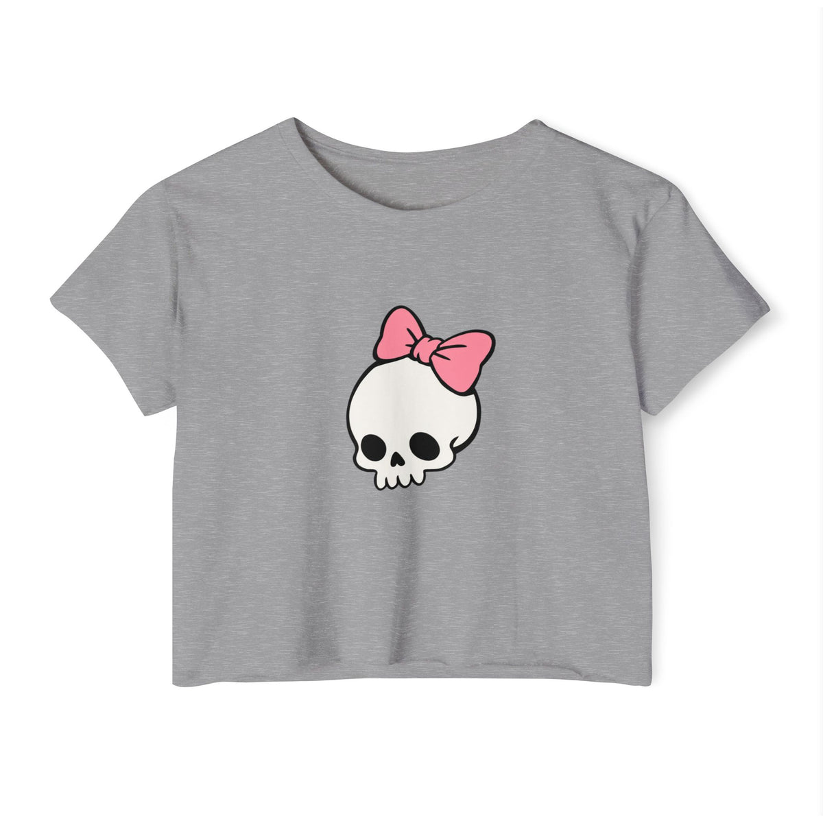 Literally Just a Skull - Pastel Goth Boxy Crop Tee