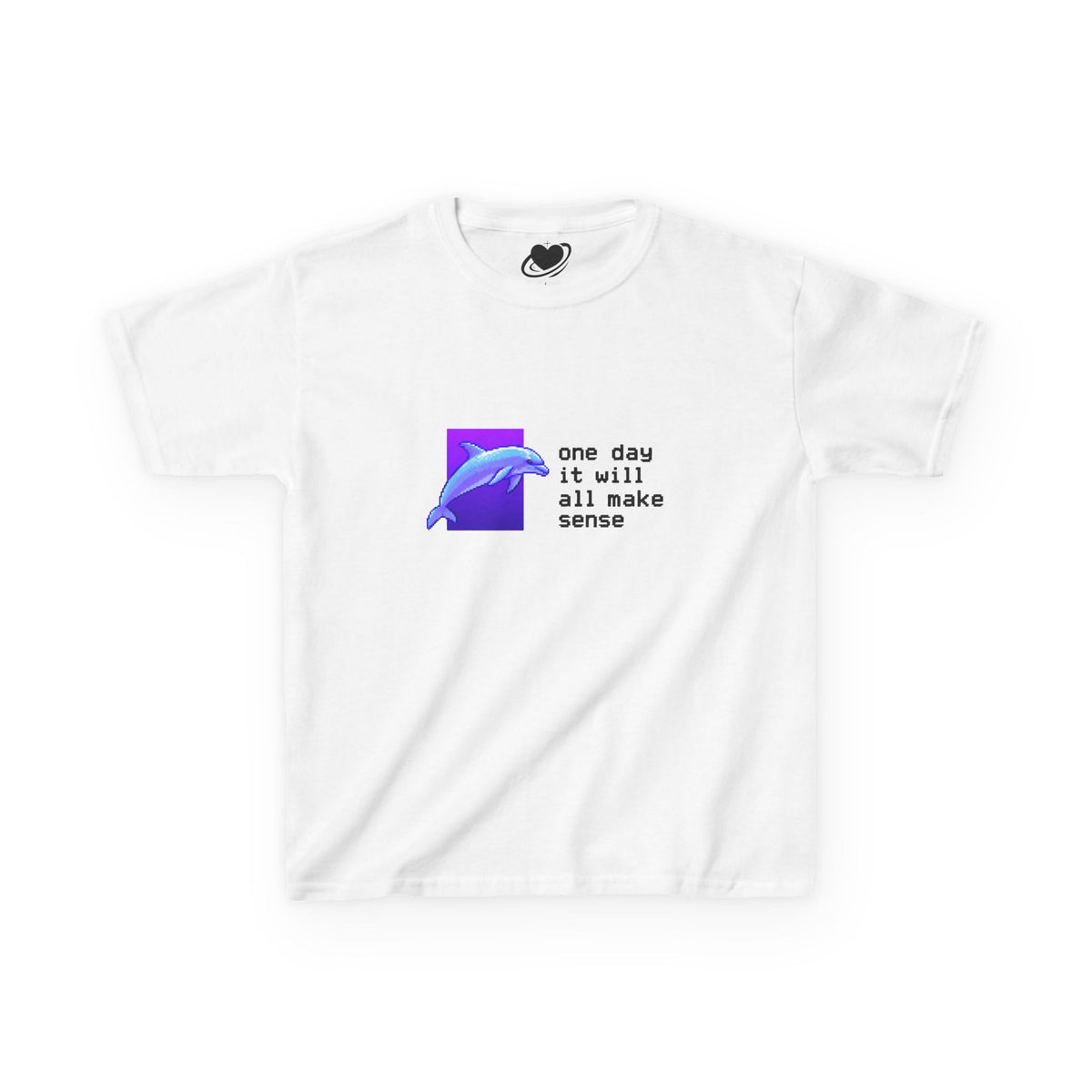 Message From The Future - Vaporwave Dolphin Baby Tee