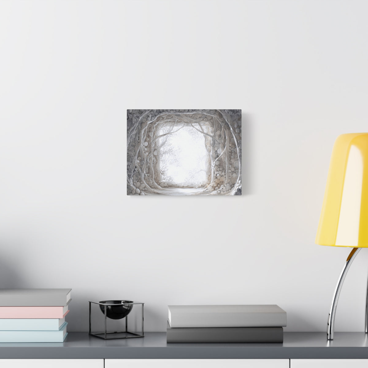 Pearl Hall - Textured White Fantasy Wall Art