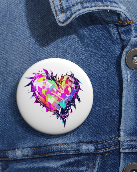 Crystal Heart Clan - Anime Button Pin