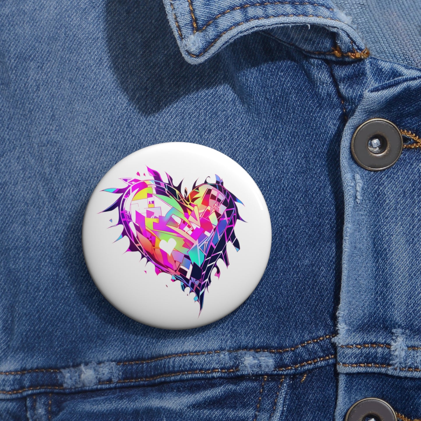 Crystal Heart Clan - Anime Button Pin