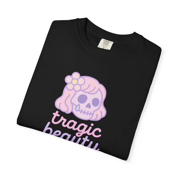 Tragic Beauty - Pastel Goth Skull T-Shirt