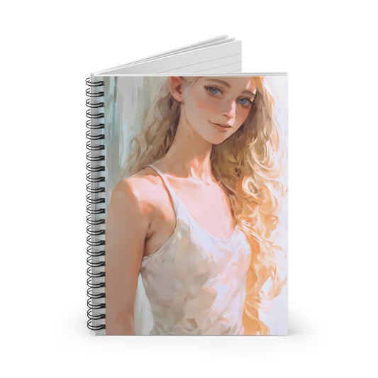 Golden Energy - Cute Anime Girl Notebook