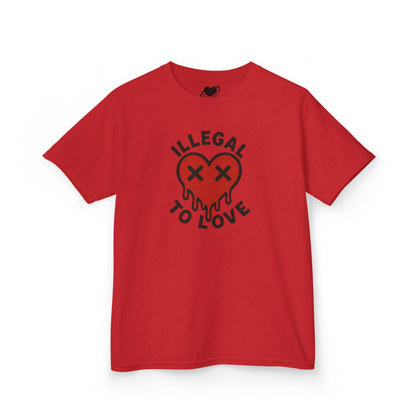 Illegal to Love - Cute Melting Heart Baby Tee