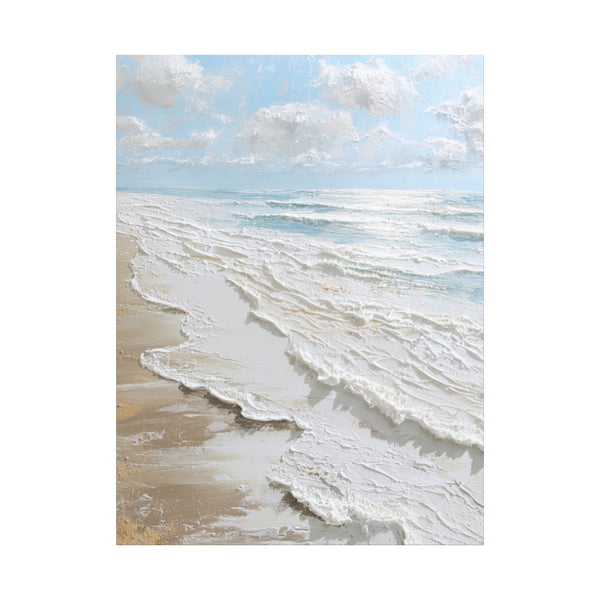 Coastal Bliss - White Beach Wall Art