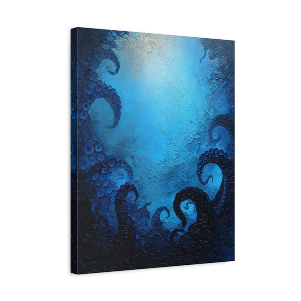 Kraken Abyss - Vertical Fantasy Wall Art