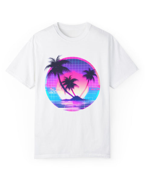 Sunset Distortion - Retro Aesthetic Vaporwave T-Shirt
