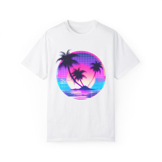 Sunset Distortion - Retro Aesthetic Vaporwave T-Shirt