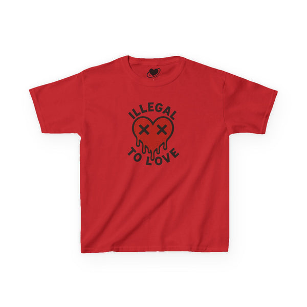 Illegal to Love - Cute Melting Heart Baby Tee