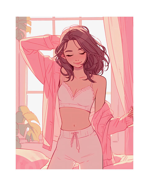 Effortless - Cute Anime Girl Poster
