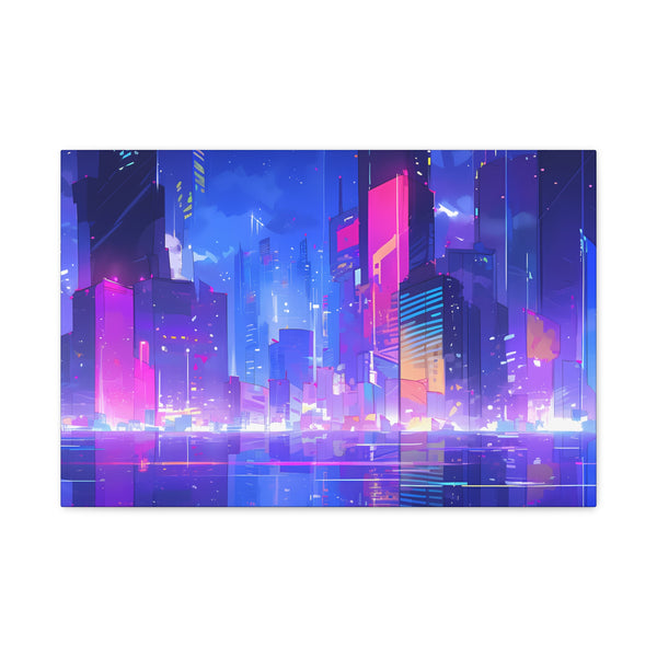 City of Dreams - Lofi Anime Canvas Print