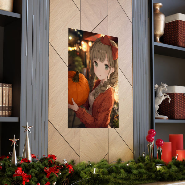 Fall Date - Anime Autumn Poster