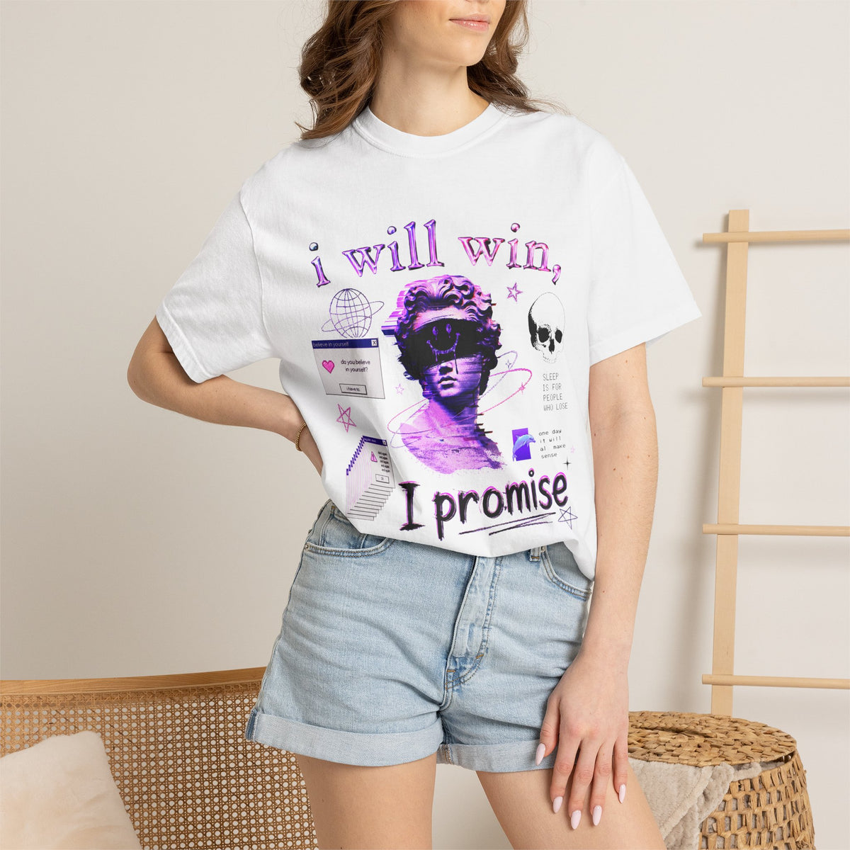 I Will Win - Schizopost Vaporwave Aesthetic T-Shirt