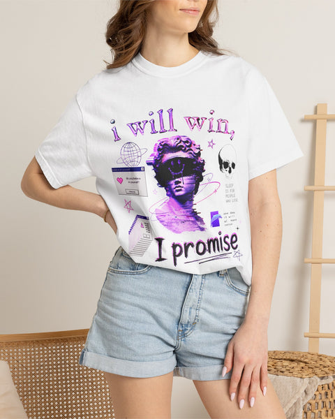 I Will Win - Schizopost Vaporwave Aesthetic T-Shirt