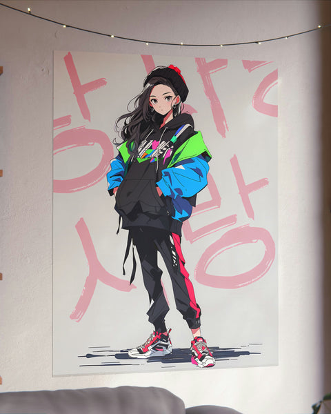 LOVE Kinda Vibe - Korean Anime Poster