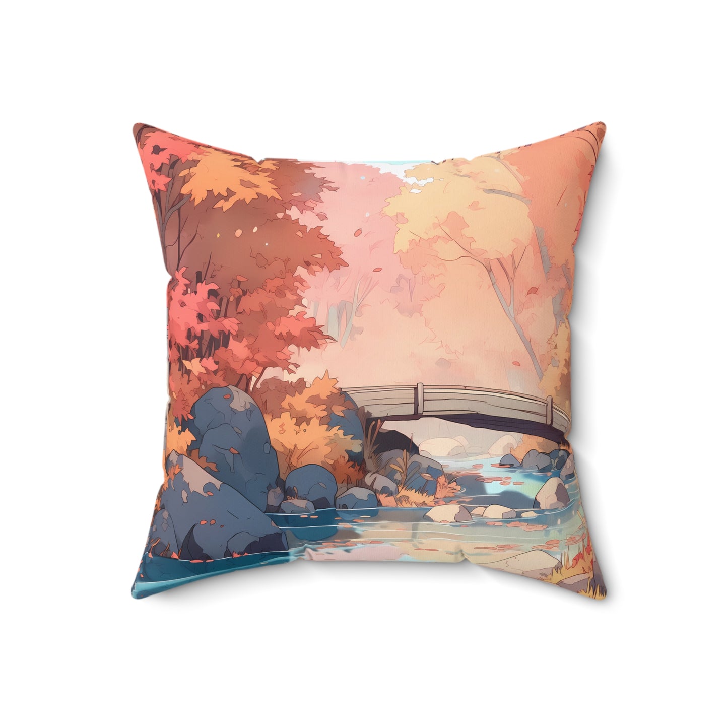 Amberglow - Anime Throw Pillow