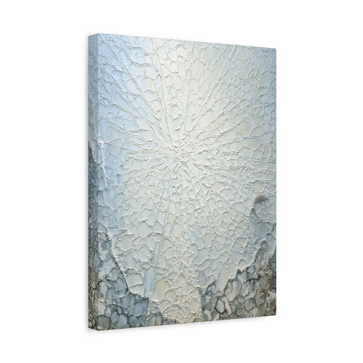 Frosted Glass - Abstract White Wall Art