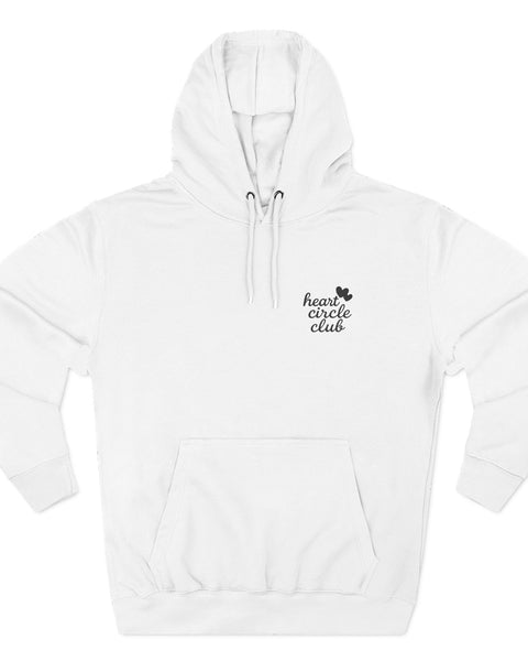 Heart Circle Club - Embroidered Premium Fleece Hoodie
