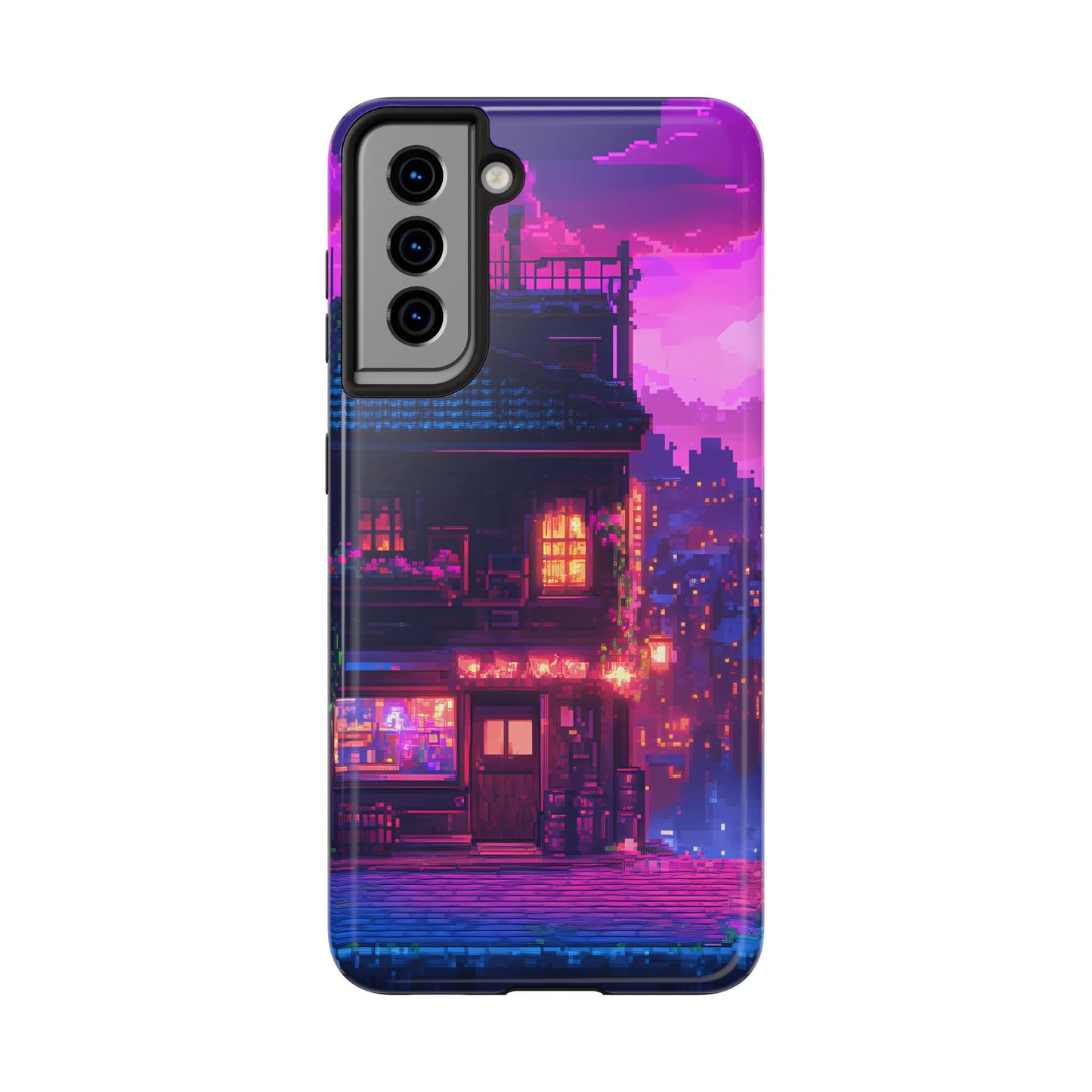 Zeke's Pub - Cyberpunk Pixel Art Phone Case