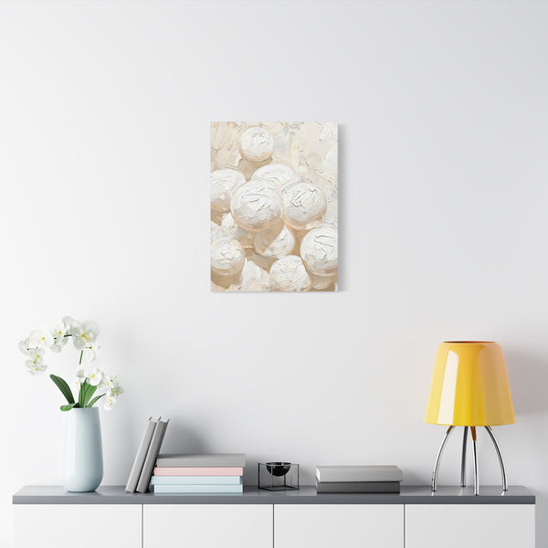Silk Spheres - Abstract White Wall Art