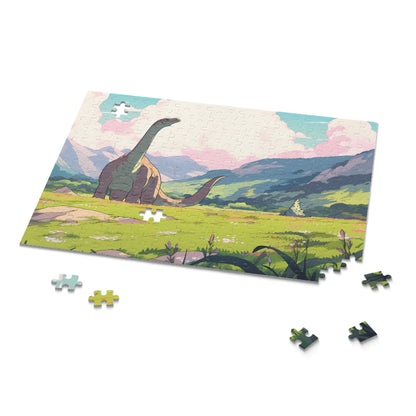 Mobley the Apatosaurus - Cute Anime Dinosaur Puzzle