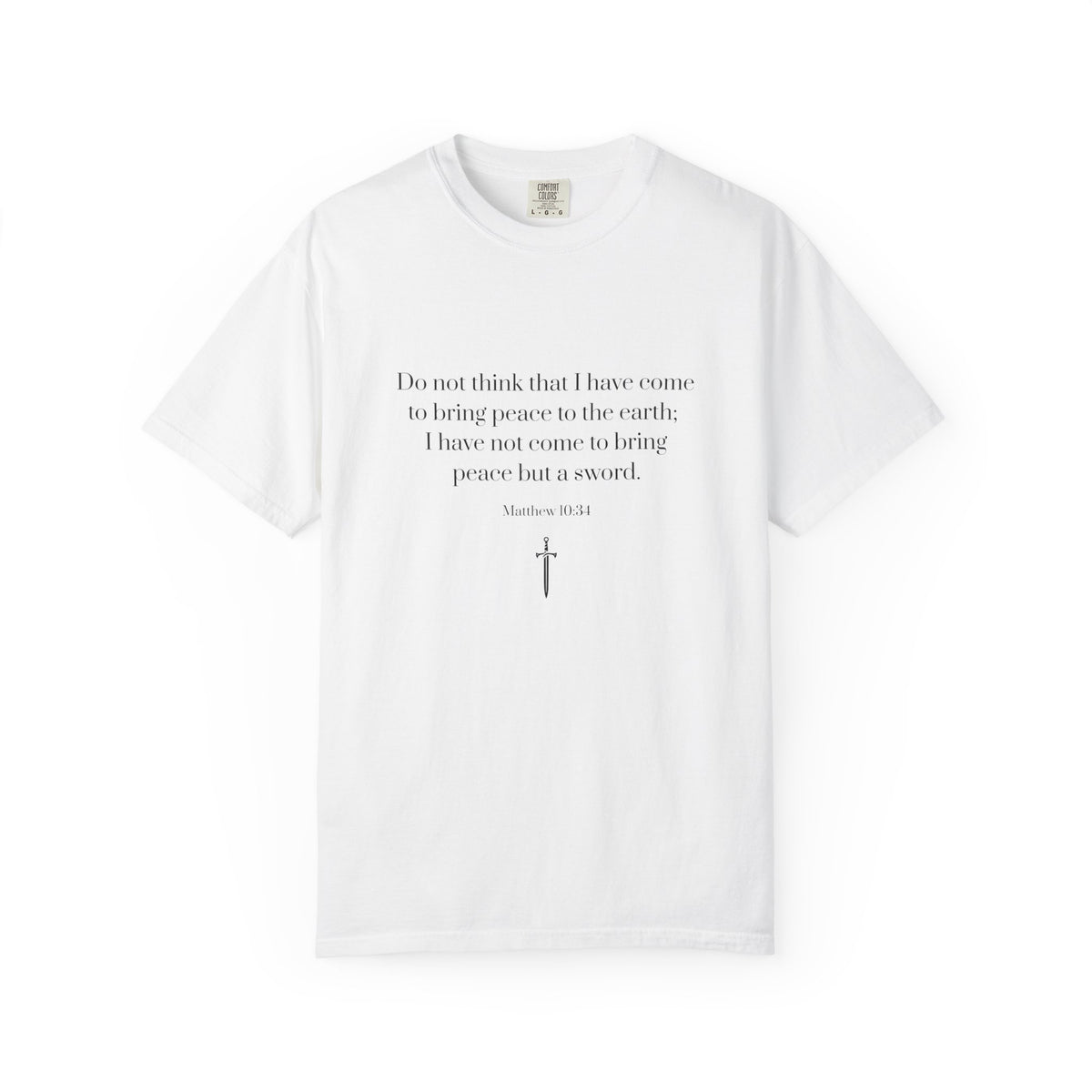 Matthew 10:34 Bible Verse T-Shirt