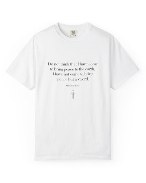 Matthew 10:34 Bible Verse T-Shirt