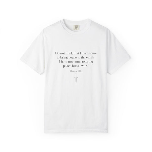 Matthew 10:34 Bible Verse T-Shirt