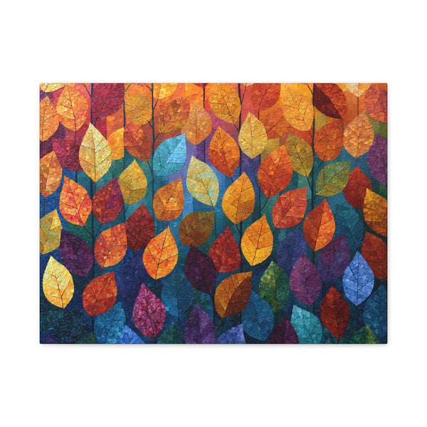 Autumn Mosaic - Textured Fall Wall Art