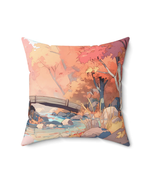 Amberglow - Anime Throw Pillow