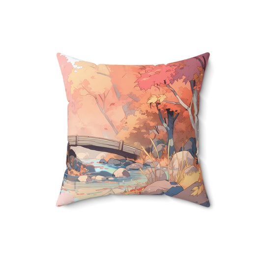 Amberglow - Anime Throw Pillow