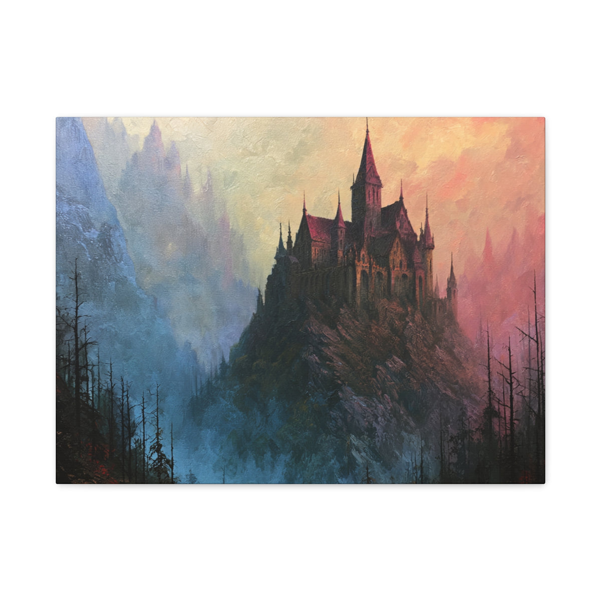 Pillar Keep - Textured Fantasy Wall Art