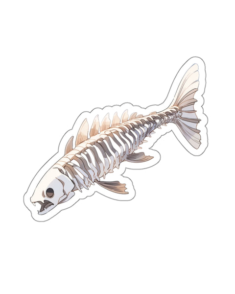 Amazing Bone Fish - Anime Fish Skeleton Sticker